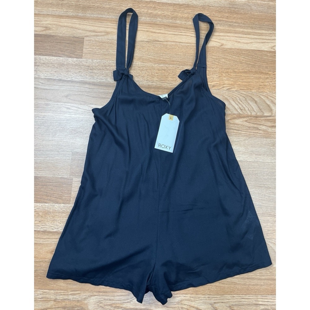 Roxy Women's Cutty Heart Romper Swimsuit Cover-Up in Black Size‎ Small NEW